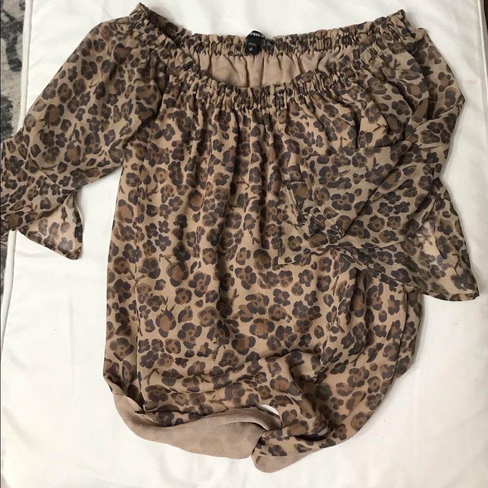 Express leopard blouse